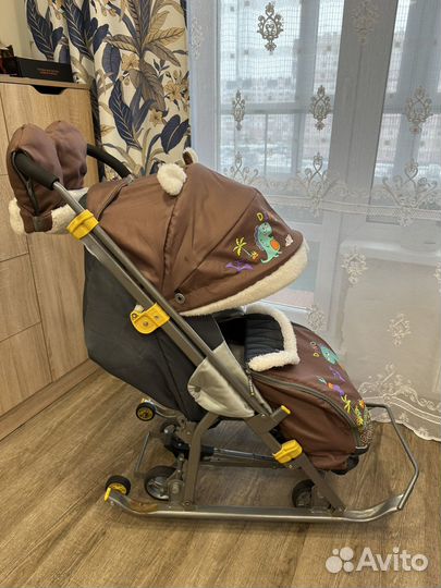 Санки коляска ника kids