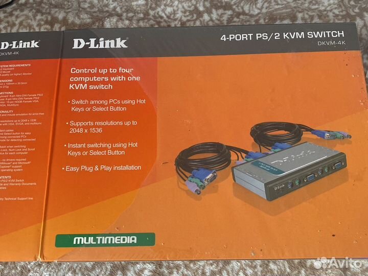 Переключатель D-link dkvm-k