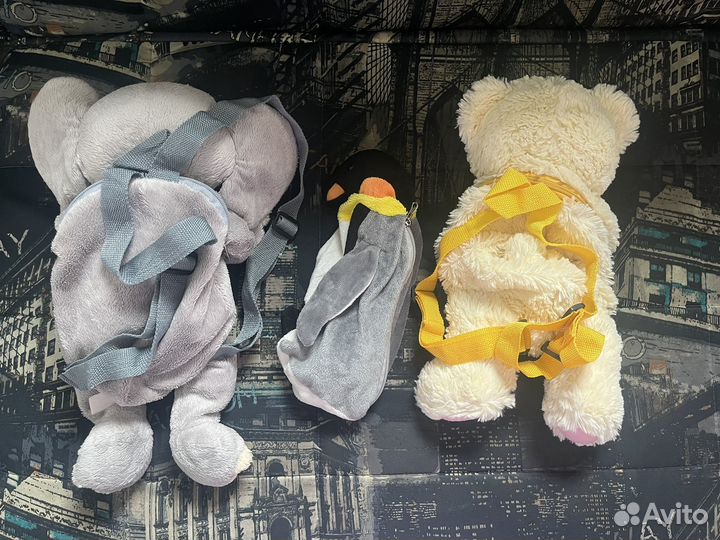 Детские рюкзаки плюшевые игрушки