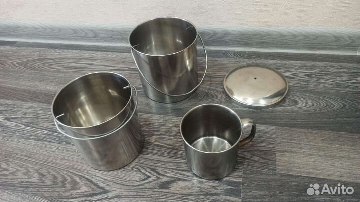 Походный набор посуды из нержавеющей стали