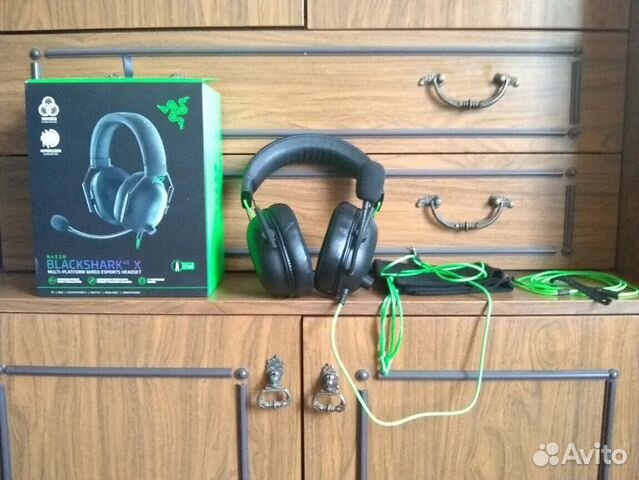 Как подключить наушники razer blackshark Razer blackshark v2x купить в Екатеринбурге Электроника Авито