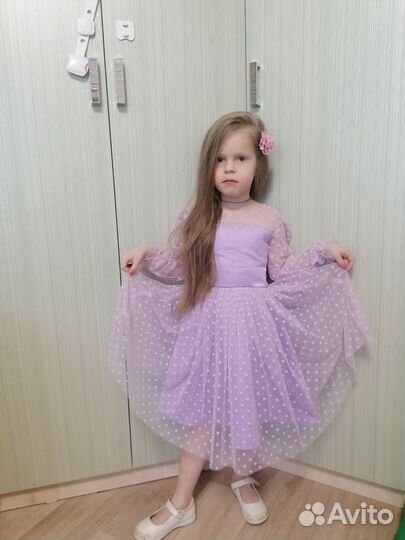 Платье для девочки 104-110