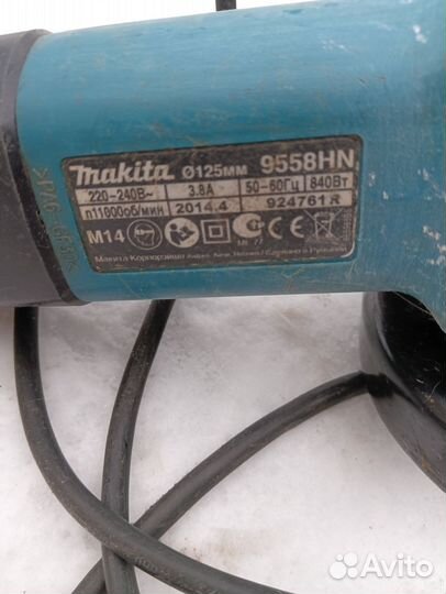 Ушм болгарка makita 125 9558