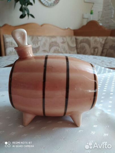 Бочонок керамический штоф