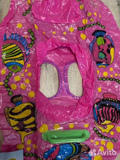 Лодка надувная детская новая нарукавники