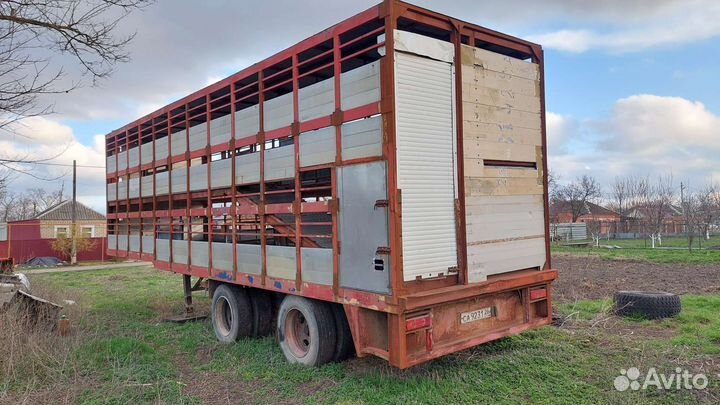 Полуприцеп для перевозки скота Jumbo DO 240, 1986