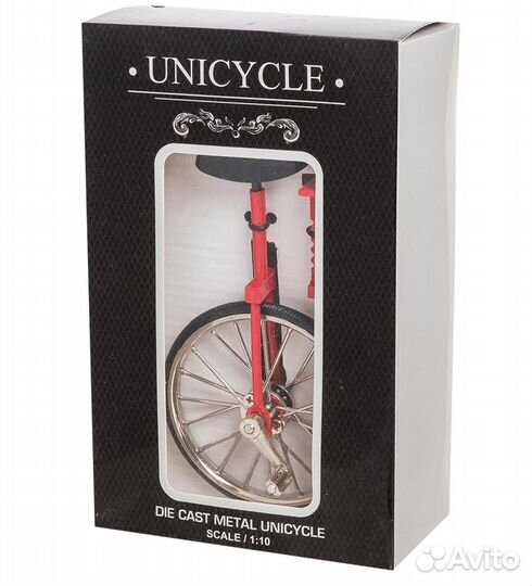 Фигурка-модель 1:10 Моноцикл Unicycle красный A2148233