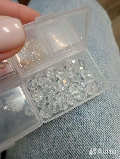 Гранëные бусины для рукоделия