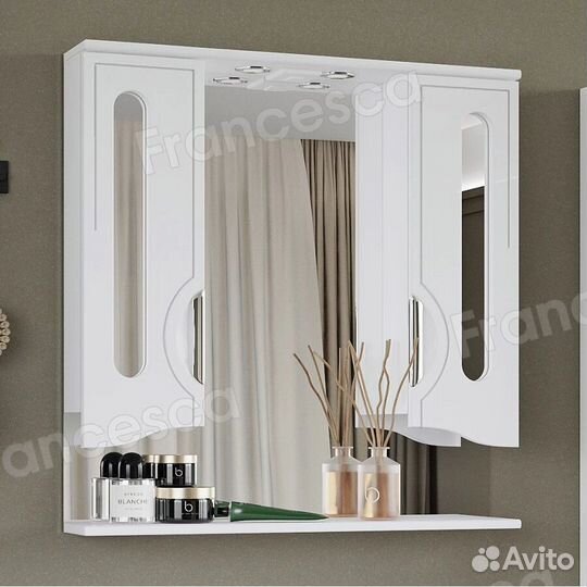 Зеркало-шкаф Francesca Инфинити 80 2С белый
