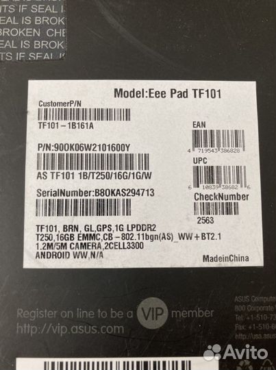 Планшет Asus Eee Pad TF101