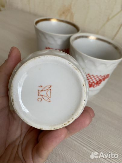 Стаканы фарфоровые СССР (цена за все три)