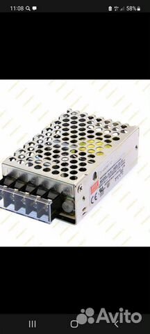 Блок питания Mean well 12 v 1.3 A, 4.2 А, 8.5 А