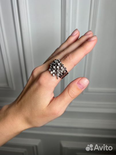 Кольцо Dior Coquine White Gold Diamonds