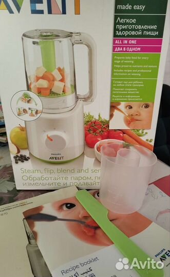 Пароварка блендер philips avent 2 в 1