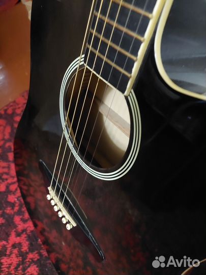 Акустическая гитара SX DG25C/BKS