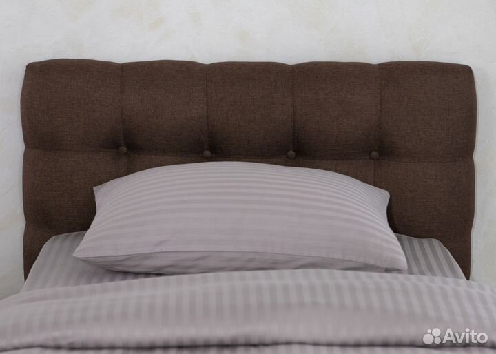 Кровать с матрасом 90х200 Марсель в рогожке