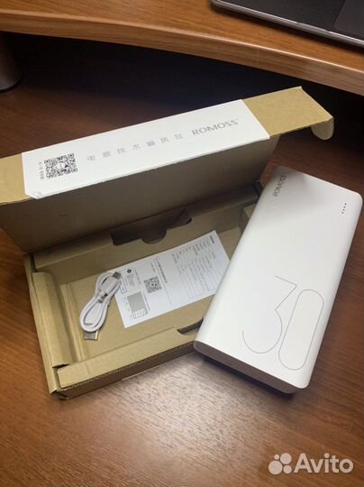 Внешний аккумулятор / Повербанк / Romoss 30000mah
