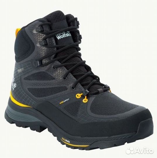 Ботинки JW Force Trekker WP Mid black/yellow м