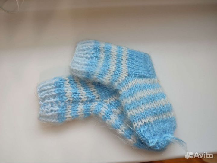 Носочки детские вязаные пуховые