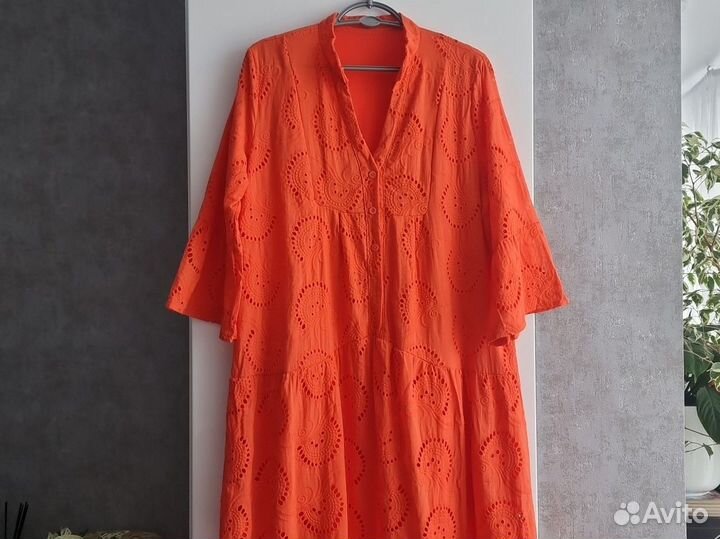 Летнее платье женское 50-52 размера из шитья