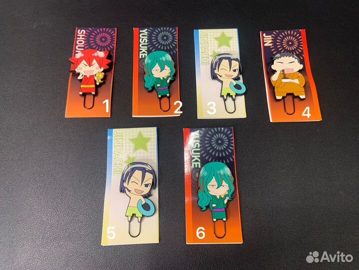 Yowamushi заколки цена за 2 шт