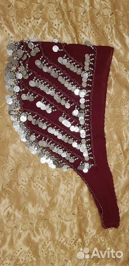 Пояс с монетками для восточных танцев