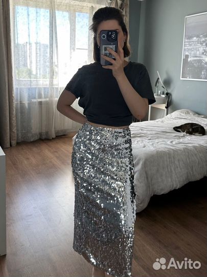 Юбка из пайеток pastel