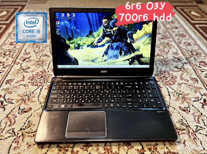 Мощный Ноутбук Acer i5-4200u/6гб/700гб hdd