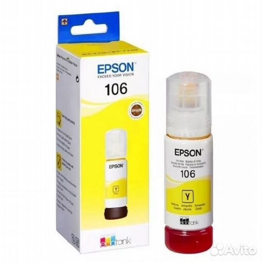 Чернила для заправки картриджей epson 106 T00R440