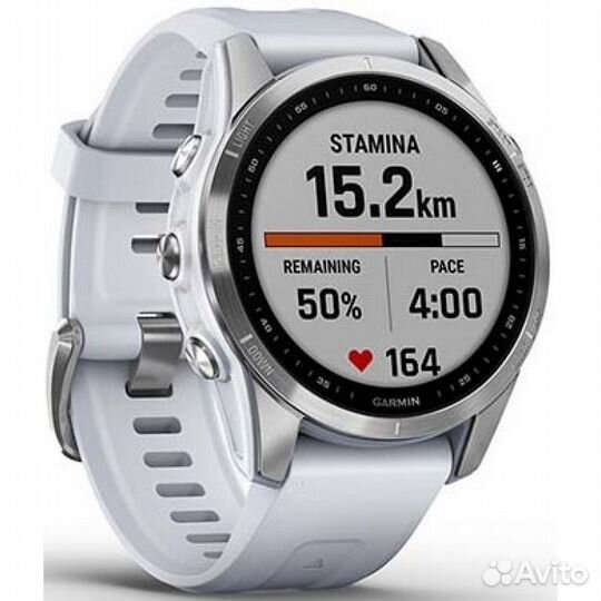 Garmin Fenix 7s Silver With Whitestone Band