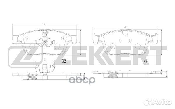 Колодки торм. диск. передн. Volvo XC60 13- bs-1