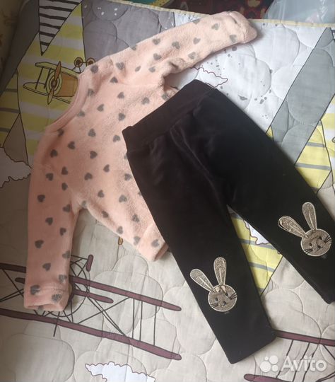 Детские вещи на девочку пакетом 74 86