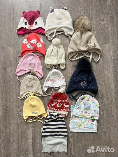 Шапка для девочки 48/50/52/54/56