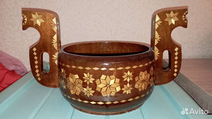 Ковш сувенирный СССР 1988 натуральное дерево ретро