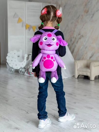 Лунтик большой, рюкзак-игрушка