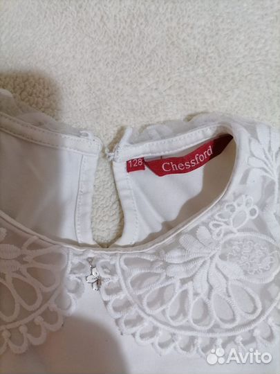 Школьная блузка с длинным рукавом 128