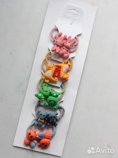 Резиночки для волос детские, набор 10 шт, новые