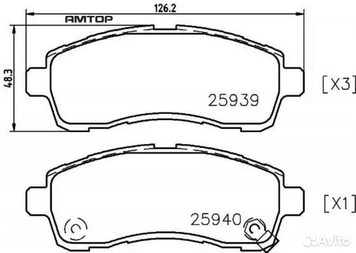 Nisshinbo NP5029 Колодки тормозные дисковые перед