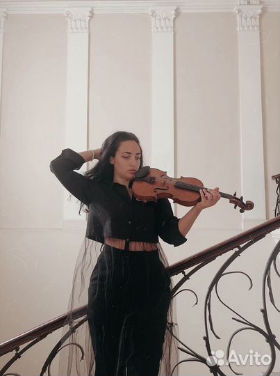 Музыкант, скрипач, сопровождение