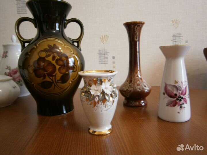 Вазочки лфз Кисловодск и вазы разные красивые