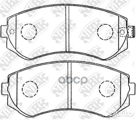 Колодки тормозные дисковые PN2199 NiBK