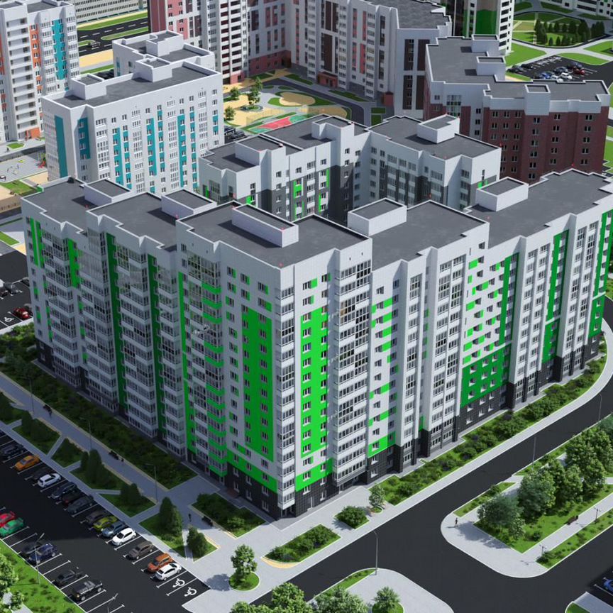 2-к. квартира, 54,8 м², 4/16 эт.