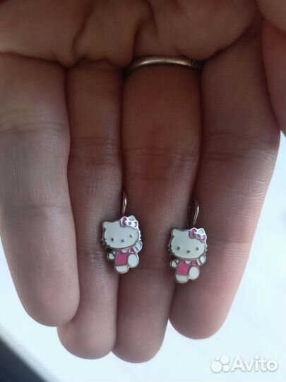 Серьги серебро