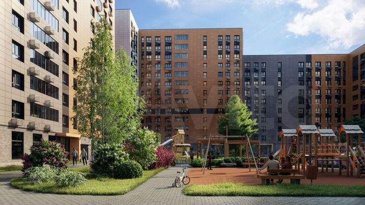 2-к. квартира, 57,4 м², 1/15 эт.