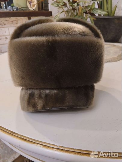 Норковая шапка мужская новая