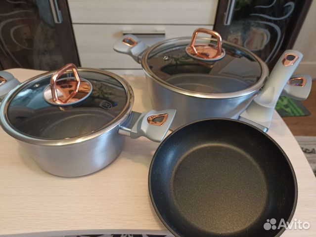 Набор посуды кастрюли для индукционной плиты