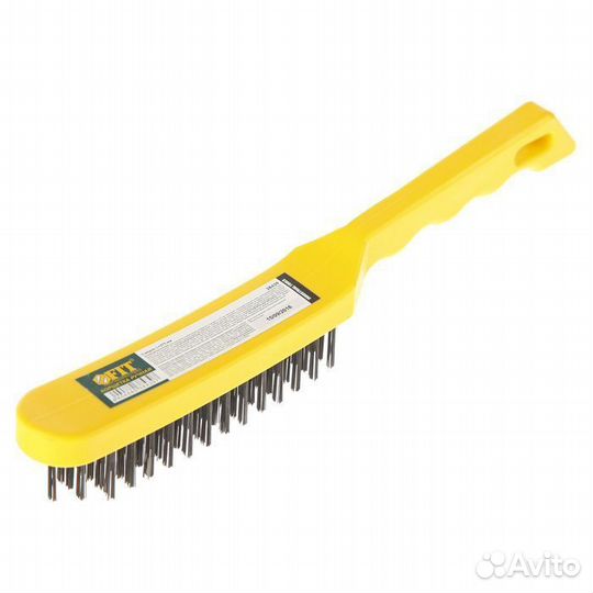 Щетка стальная по металлу с пластиковой ручкой, 2