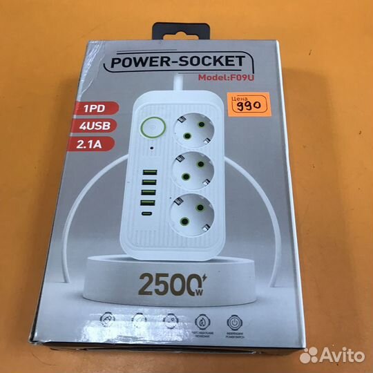 Удлинители и тройники в ассортименте