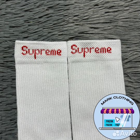 Носки Supreme x Hanes Crew Socks (Оригинал)