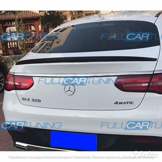 Спойлер на багажник Mercedes GLE coupe C292 черный
